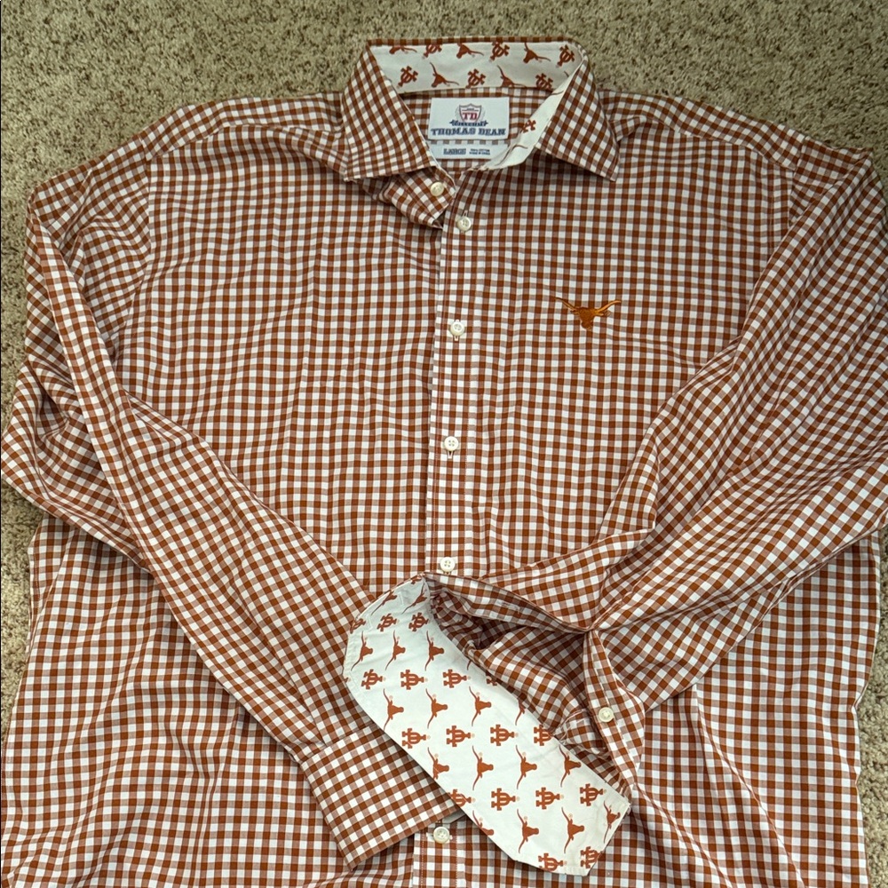 Men's University of Texas collard button down